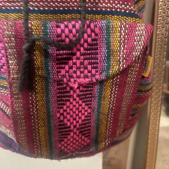 Boho or hippie Colorful Patterned Backpack - Picture 5 of 6